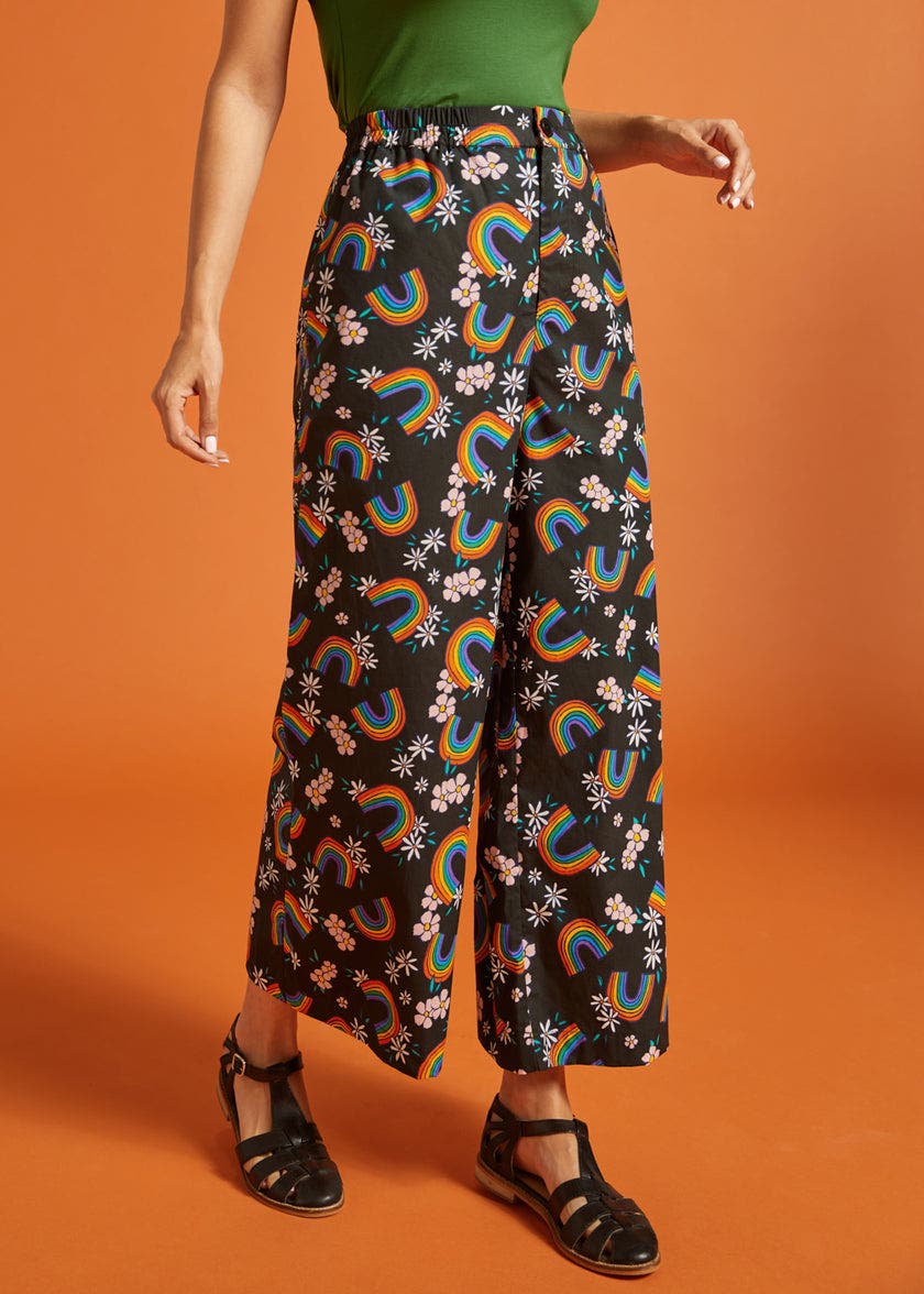 ModCloth Day Trip Drifters Palazzo Pant (Women) | Nordstrom