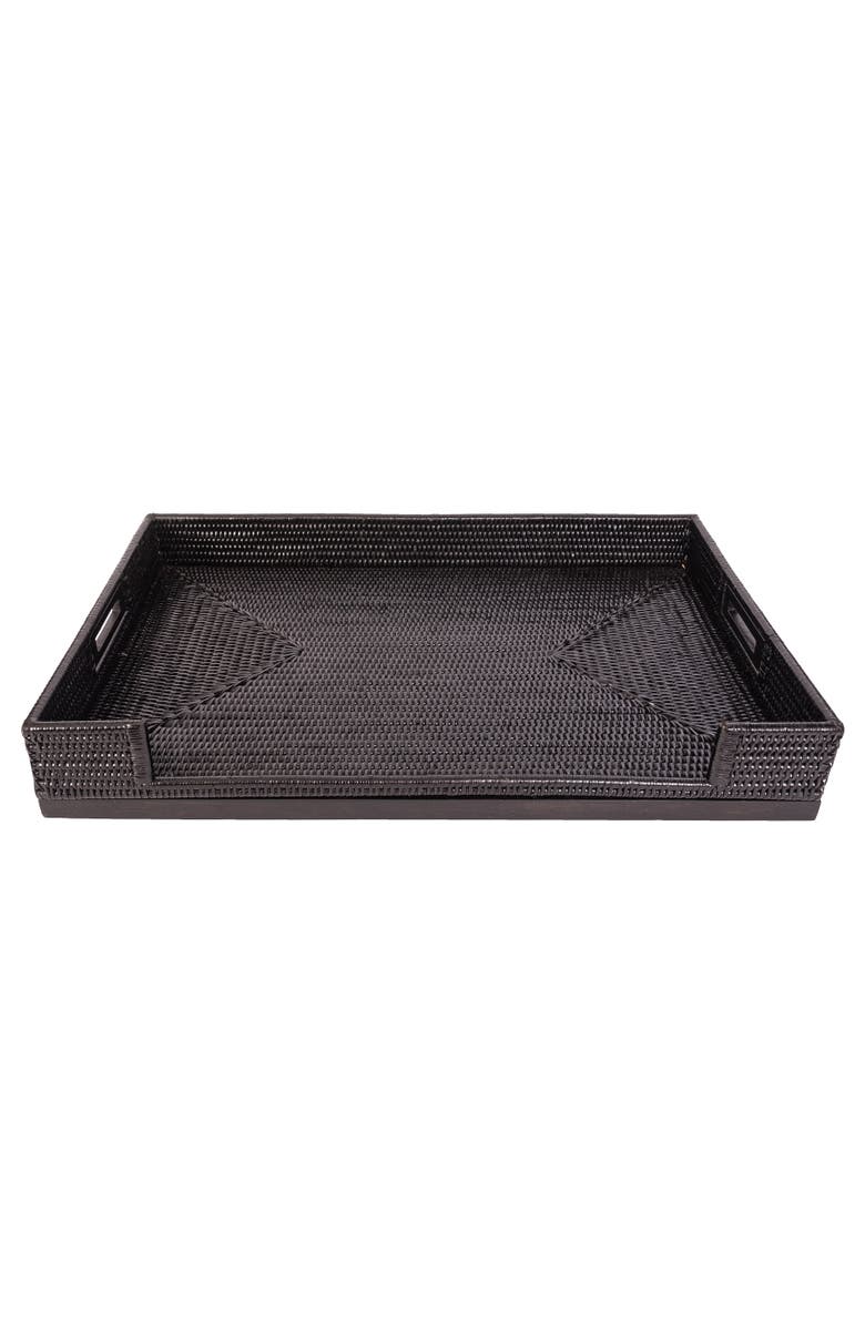 Artifacts Trading Company<sup>™</sup> Artifacts Rattan Breakfast Tray/Table, Alternate, color, Tudor Black