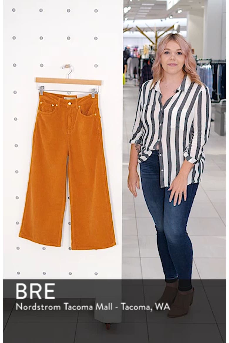 Wide Leg Corduroy Trousers video