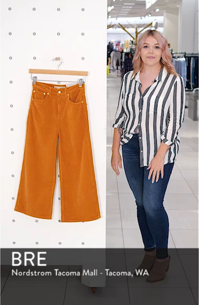 Wide Leg Corduroy Trousers, sales video thumbnail