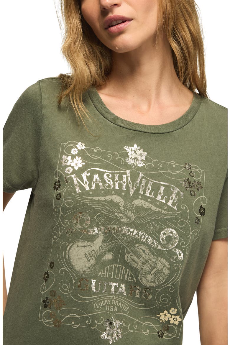 Nashville Guitars Graphic T-shirt, Alternate, color, THYME