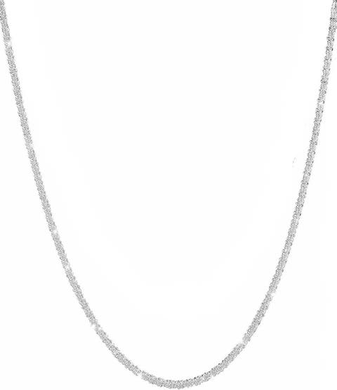Sterling Silver Sparkle Necklace