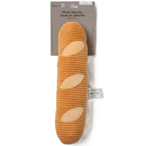Baguette Squeak & Crinkle Plushie Dog Toy