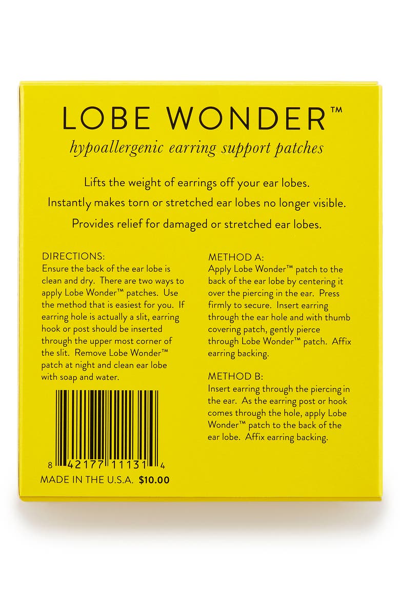 Kendra Scott Lobe Wonder<sup>™</sup> Earring Support Patches, Alternate, color, Lobe Wonder- Clear