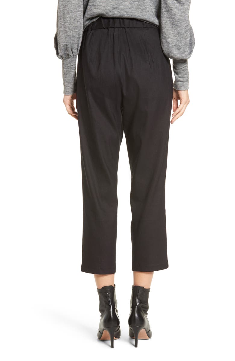 Leith Pleat Front Crop Pants, Alternate, color, 