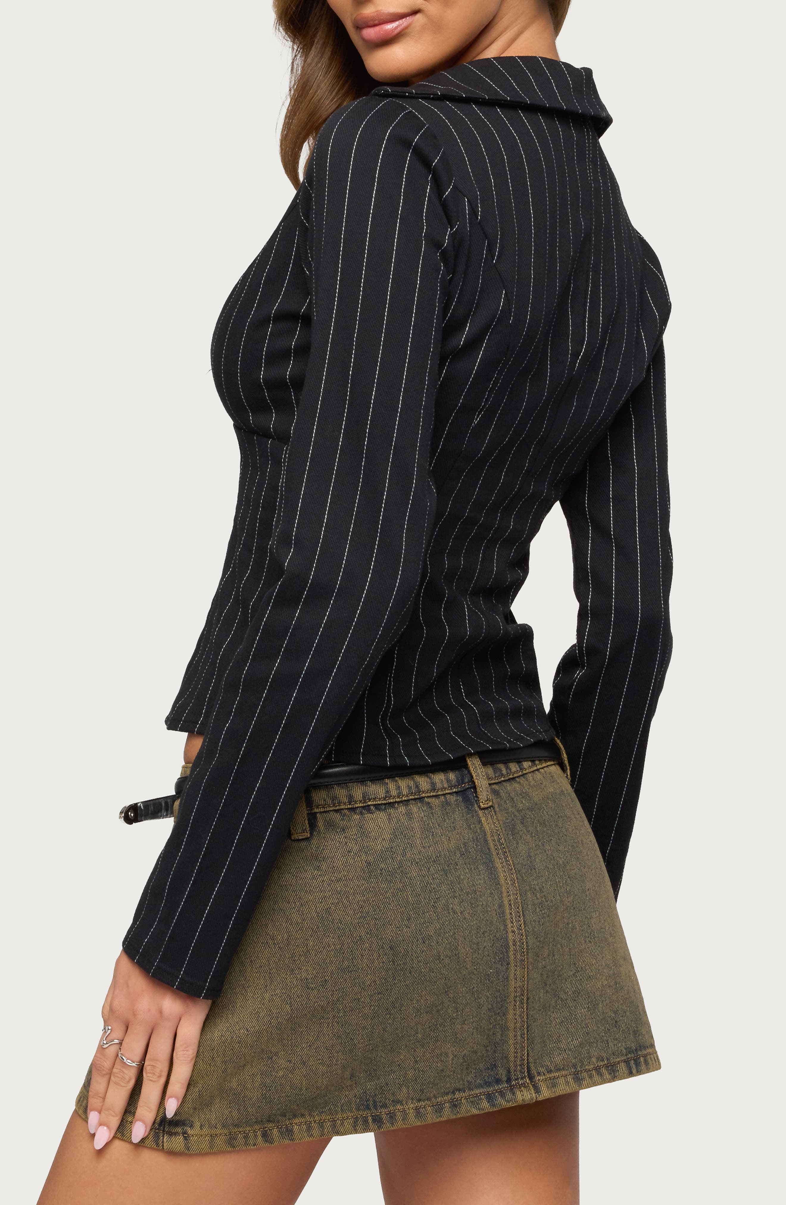 Araceli Tailored Pinstripe Shirt - image 2