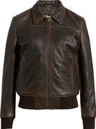 Schott NYC Leather Flight Jacket