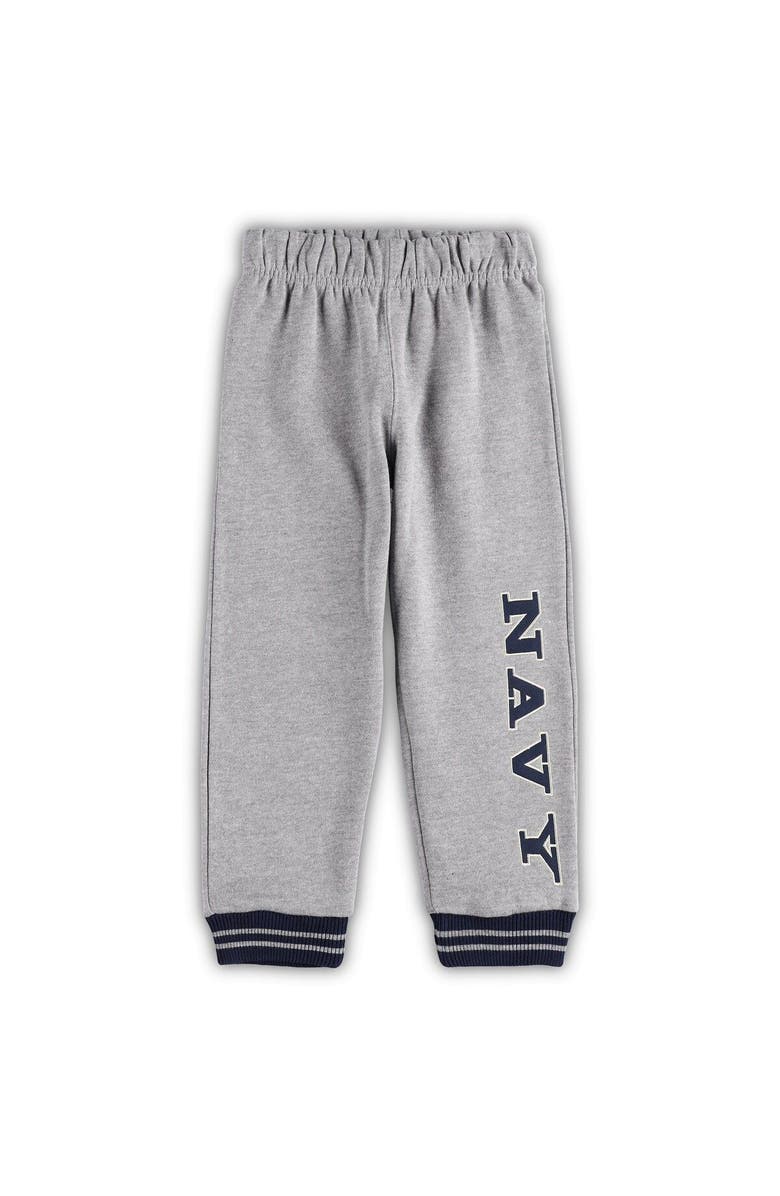 COLOSSEUM Toddler Colosseum Navy/Heathered Gray Navy Midshipmen Poppies Pullover Hoodie and Sweatpants Set, Alternate, color, Navy