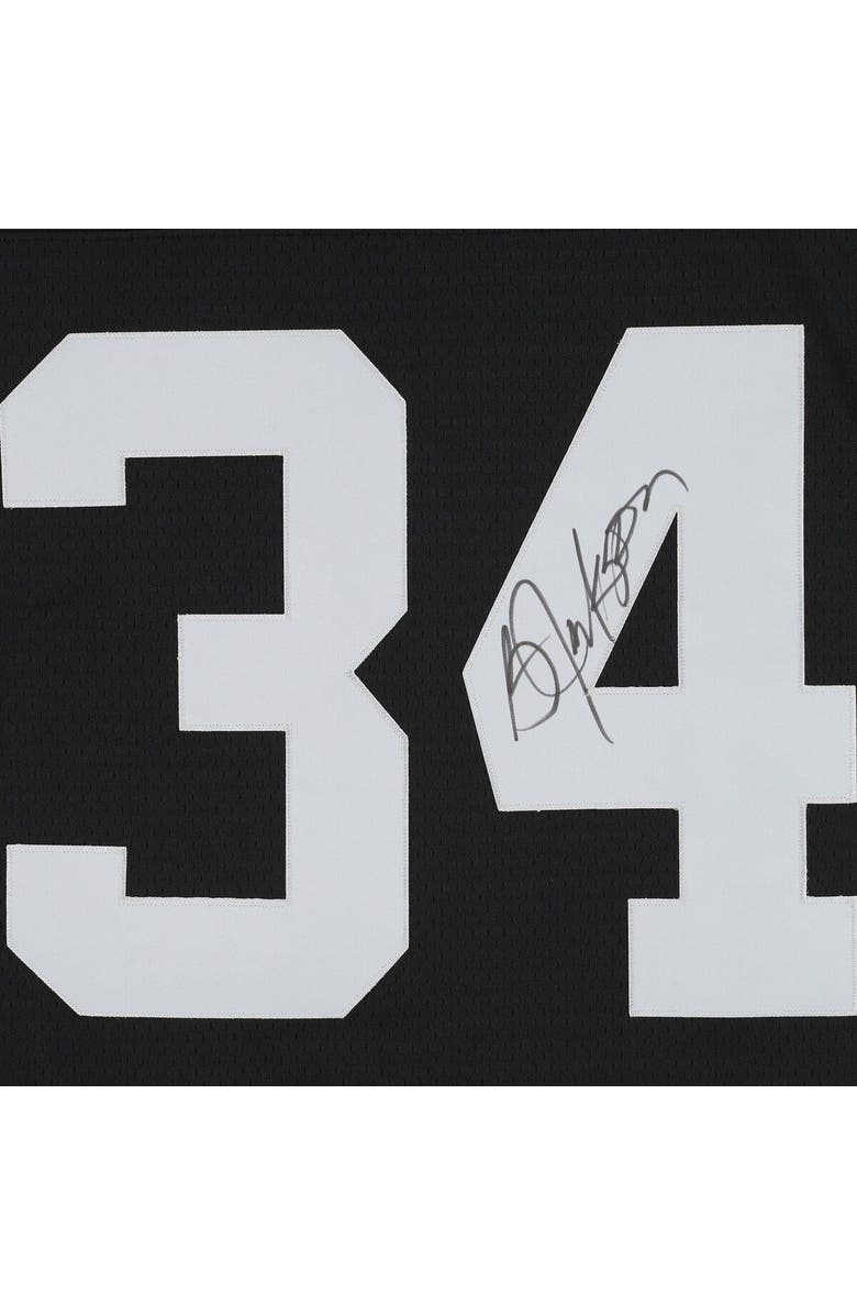 FANATICS AUTHENTIC Bo Jackson Las Vegas Raiders Autographed Black Mitchell & Ness Replica Jersey, Alternate, color, 