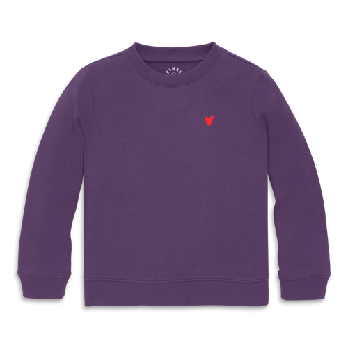 Primary Kids Embroidered Sweatshirt In Purple