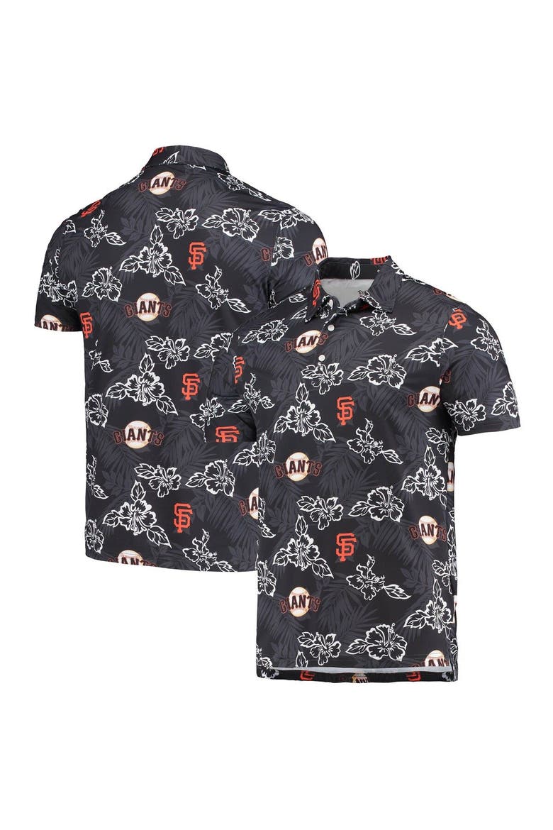 Men's Reyn Spooner Black San Francisco Giants Performance Polo, Main, color, Black