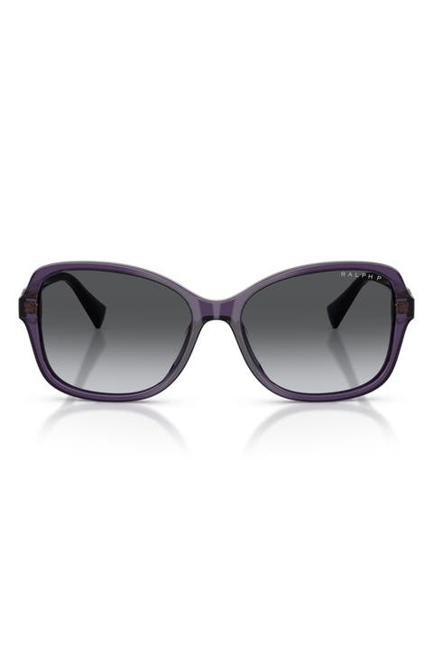 RA5351U 57mm Polarized Square Sunglasses