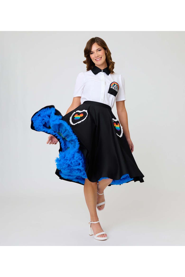 Sally Swing Skirt, Main, color, Black Mickey Pocket