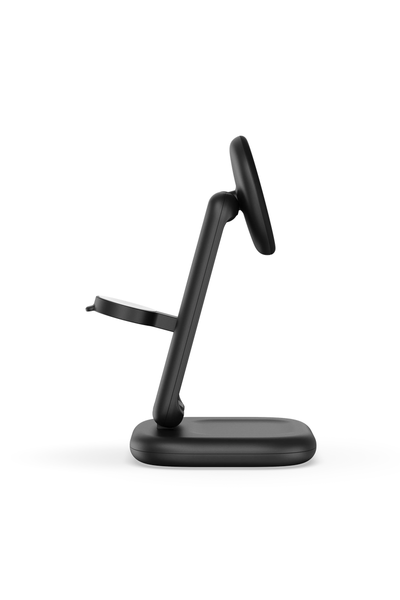 3 in 1 Foldable Wireless Charging Stand with Qi2 25W, Alternate, color, Space Black