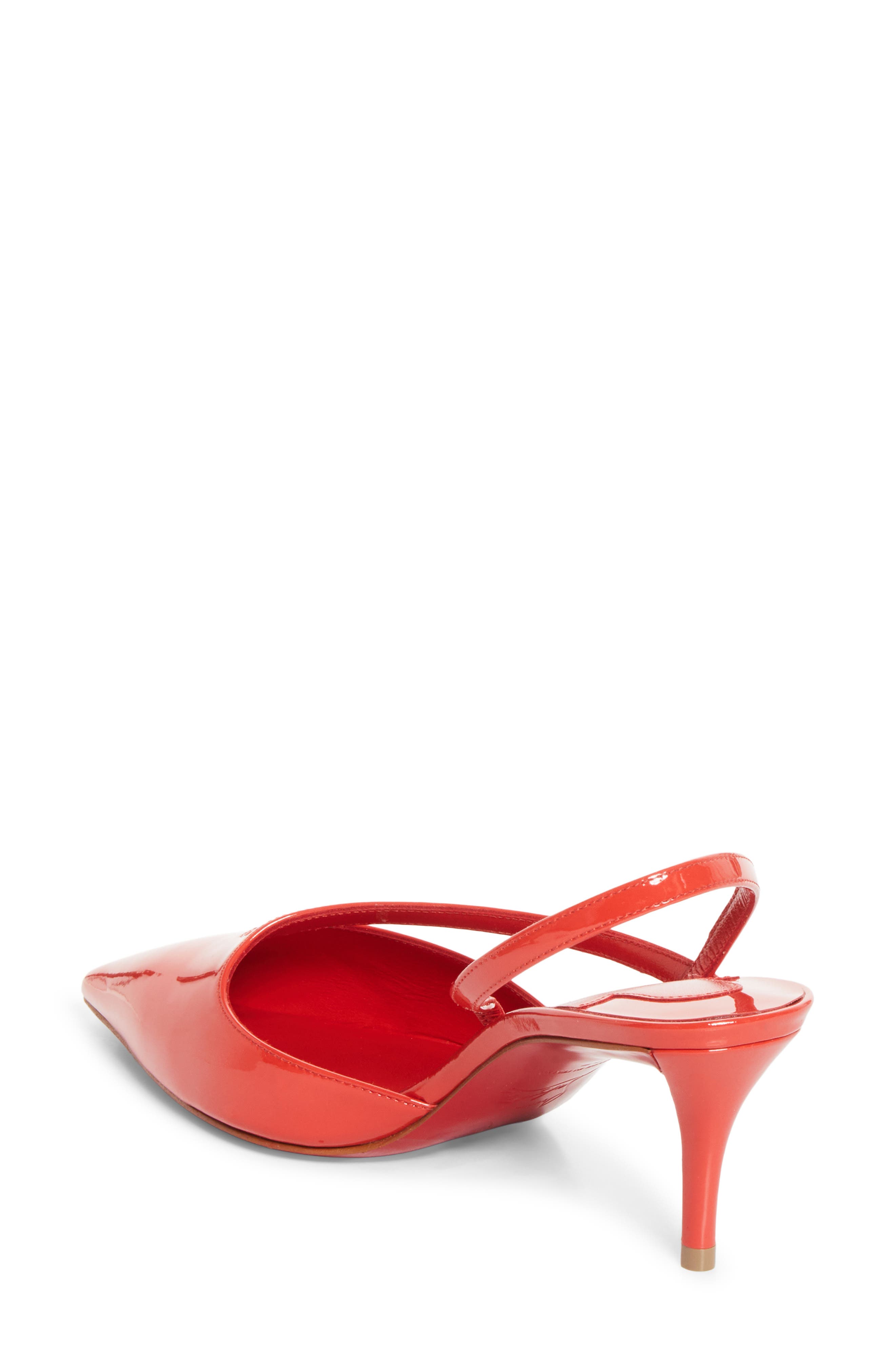 Must Z Patent Leather Slingback Pump, Alternate, color, O477 CORAL/ CORAL
