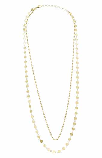 Multi Strand Beaded and Disc Necklace