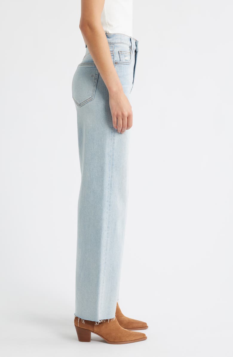 HIDDEN JEANS Clean Cut Wide Leg Dad Jeans, Alternate, color, Light Wash