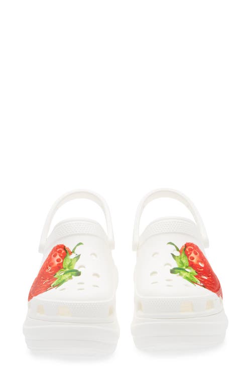 Crocs Bae Fresh Fruits Platform Clog In Red