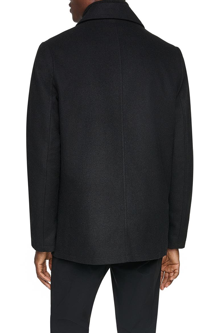 Classic Wool Peacoat, Alternate, color, BLACK