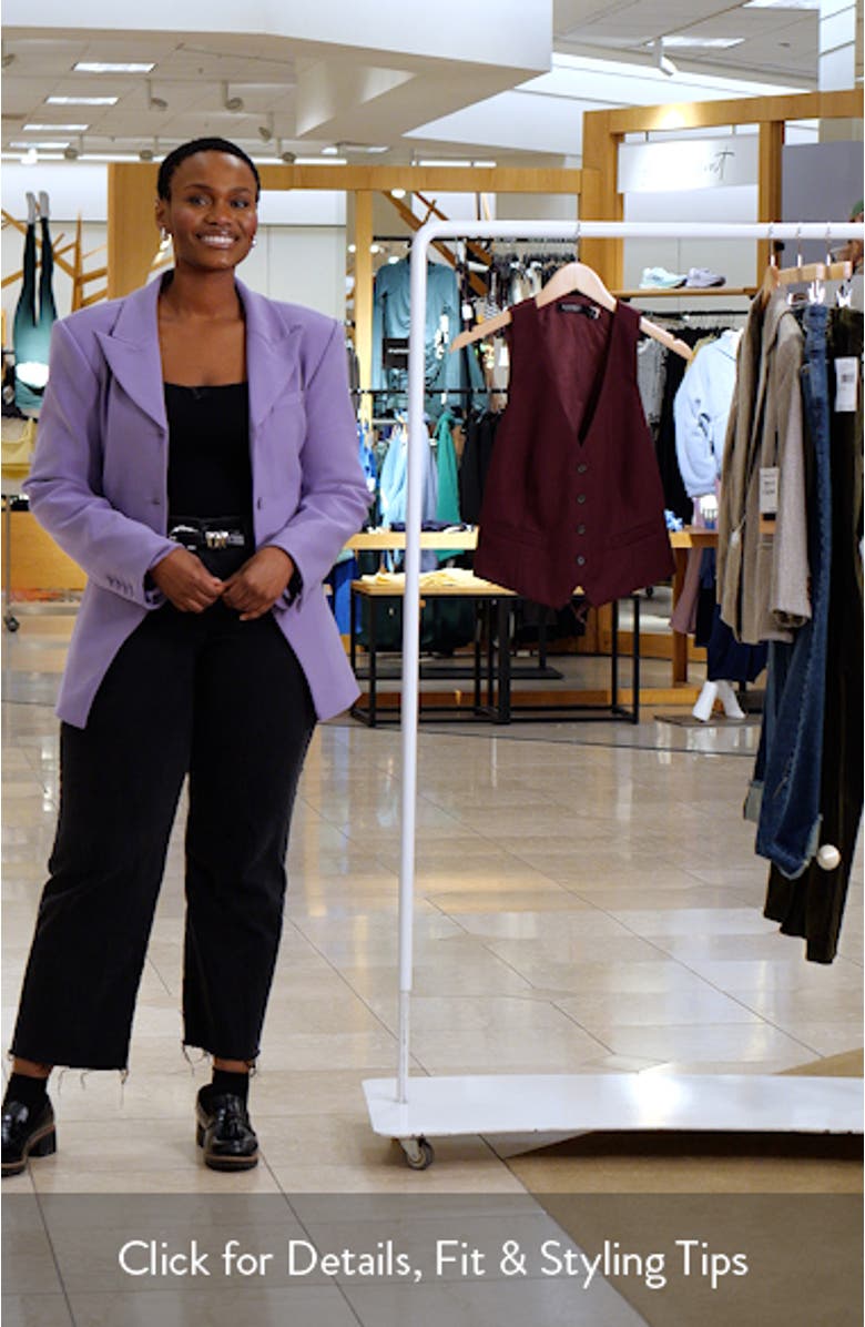 Wool Blend Twill Vest, sales video thumbnail