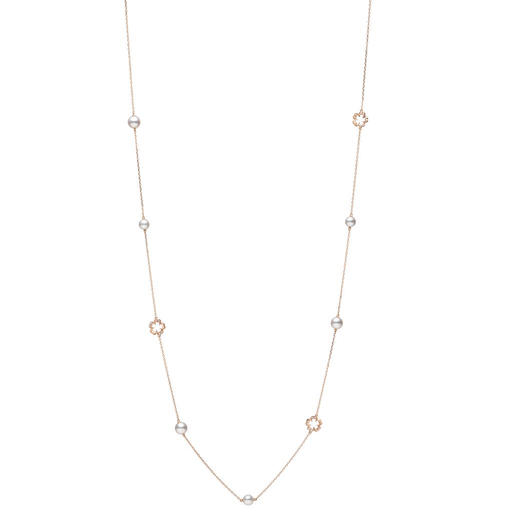 Mikimoto Cherry Blossom Station Necklace in 18Kp  product