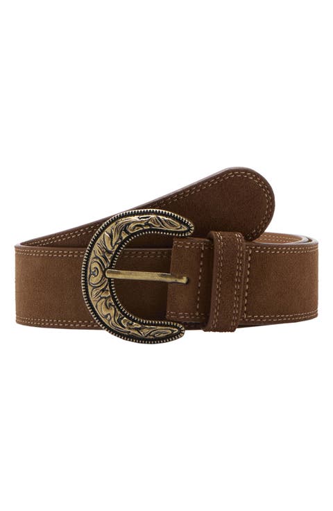 Suede Effect Belt