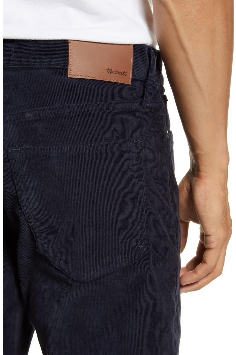 Corduroy Slim Jeans, Alternate, color, DEEP INDIGO