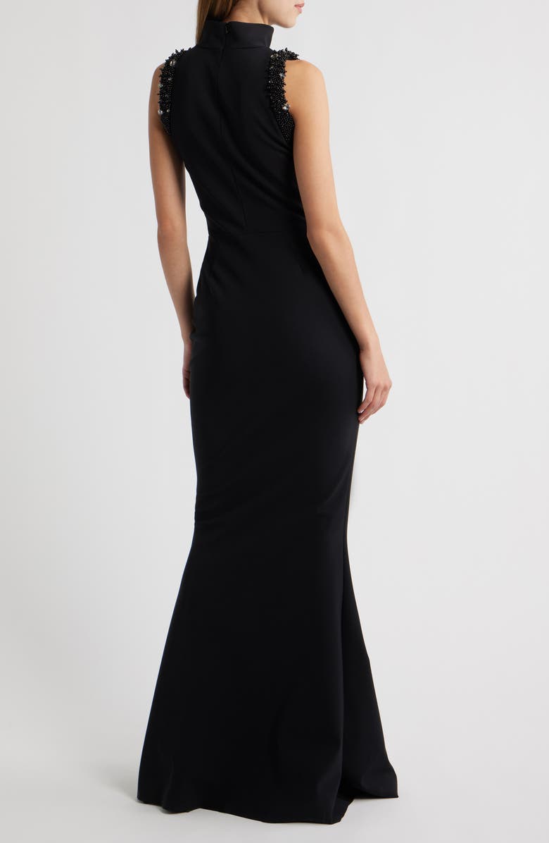 Chiara Boni La Petite Robe Siman Bead Detail Sleeveless Mermaid Gown, Alternate, color, 