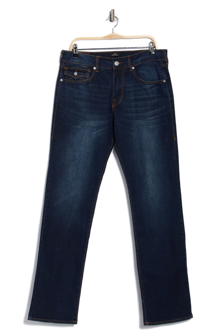 Ricky Relaxed Straight Leg Jeans, Alternate, color, DARK MAHOGANY WOOD WASH