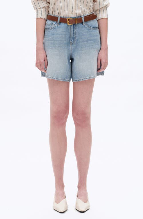 Bayeas Mid Rise Denim Shorts In Blue