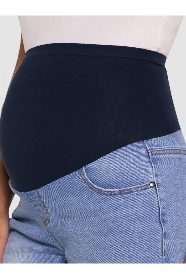 Secret Fit Over the Belly Slim Straight Leg Jeans, Alternate, color, Pike Wash