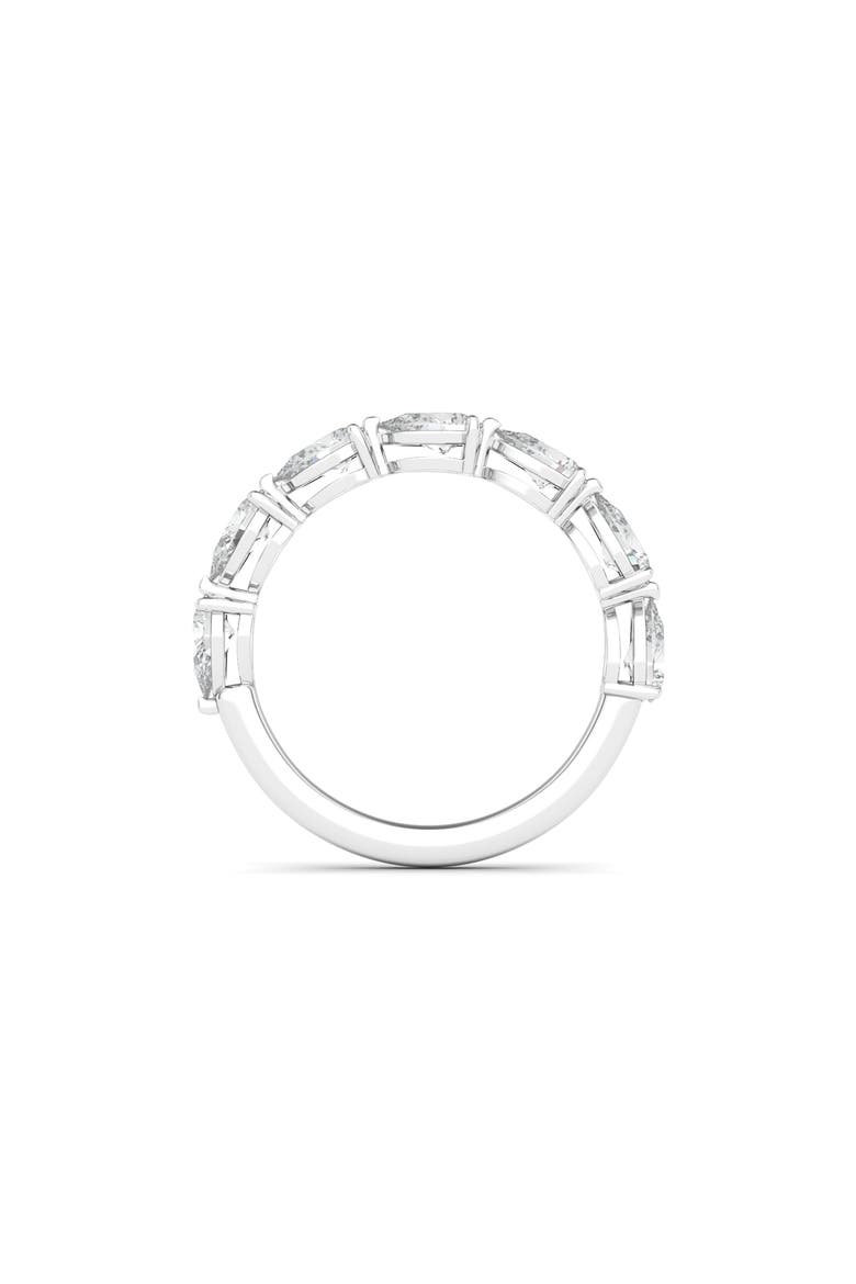 Pear Cut Lab Created Diamond Half Eternity Ring, Alternate, color, WHITE GOLD