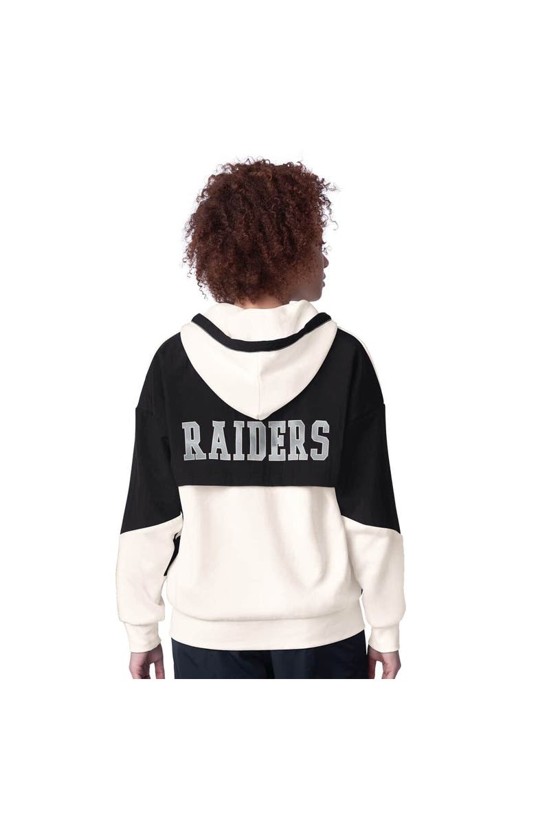 STARTER Women's Starter White Las Vegas Raiders Scrimmage Full-Zip Hoodie, Alternate, color, White