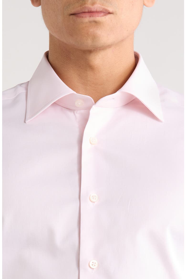 Dream Pink Cotton Stretch Twill Dress Shirt, Alternate, color, PINK