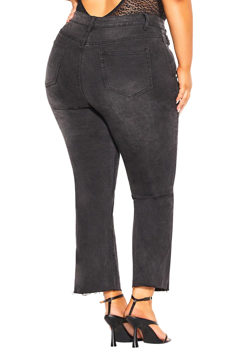 Harley Crop Flare Jeans, Alternate, color, BLACK WASH