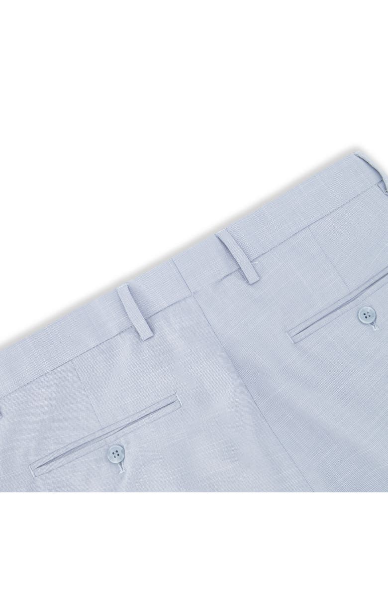 Victor Emmanuel Flat Front Dress Pants, Alternate, color, Light Blue