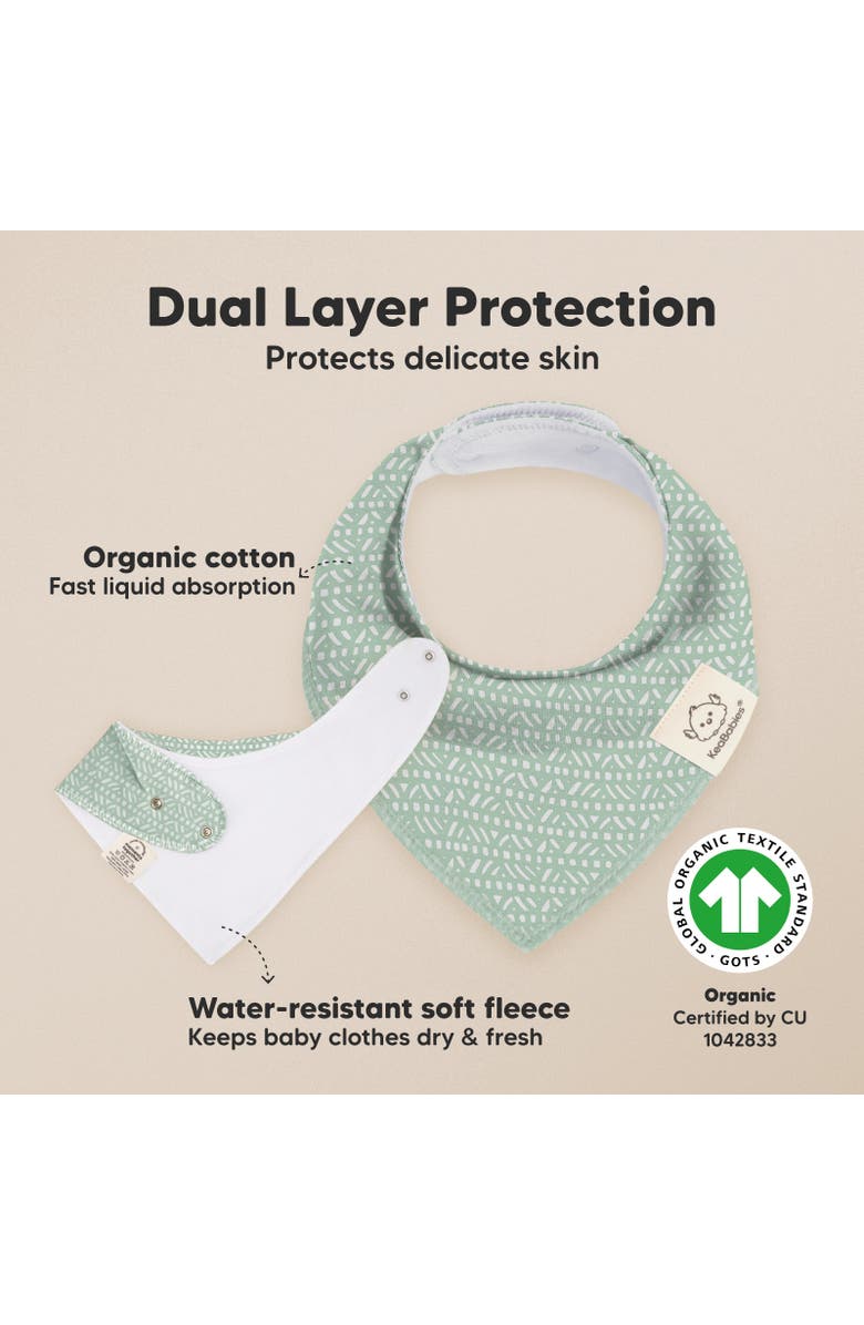 KeaBabies 8-Pack Organic Bandana Bibs, Alternate, color, Nordic