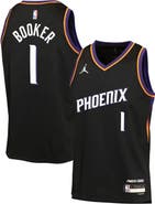 Jordan Brand Youth Jordan Brand Devin Booker Black Phoenix Suns Swingman Jersey - Statement Edition