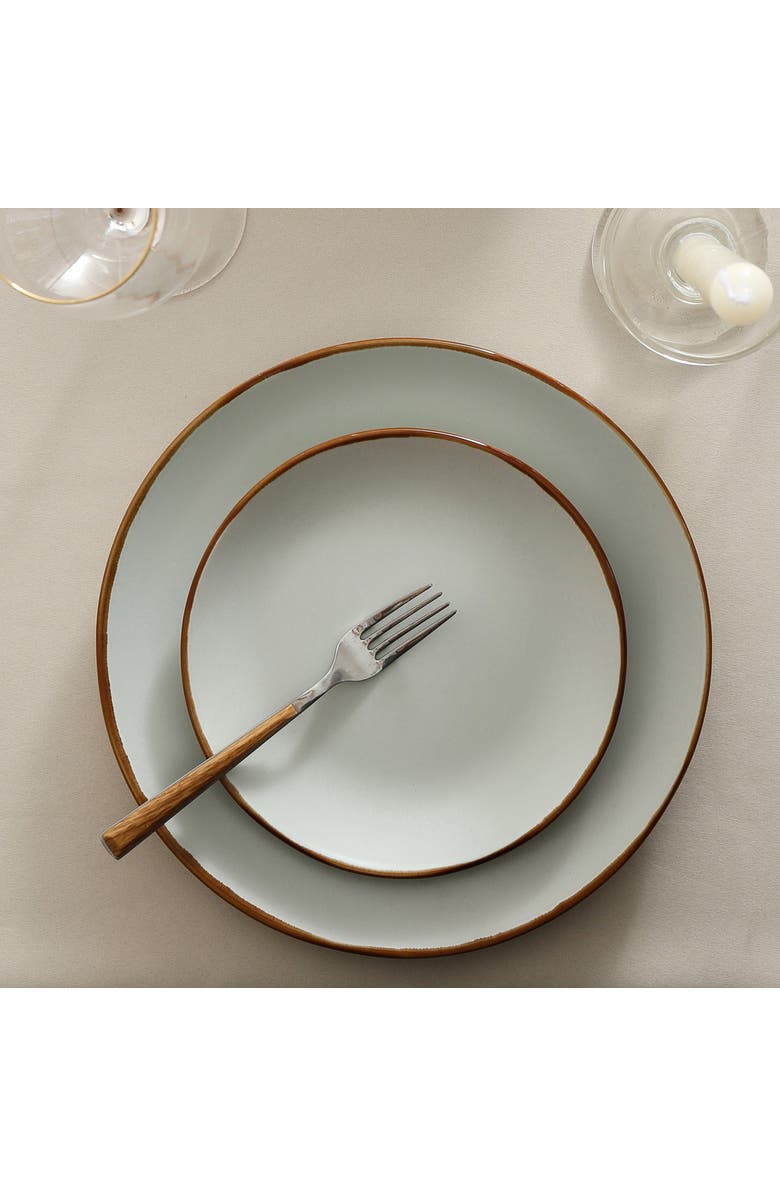 Stone Lain Brasa Stoneware 16-Piece Dinnerware Set, Alternate, color, Light Green