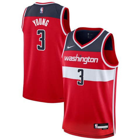 Youth Nike Trae Young Red Washington Wizards Swingman Jersey - Icon Edition
