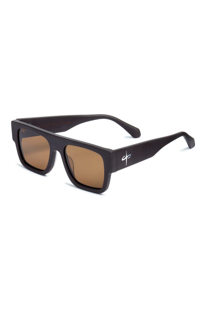 Twitch Sunglasses, Alternate, color, MATTE BROWN