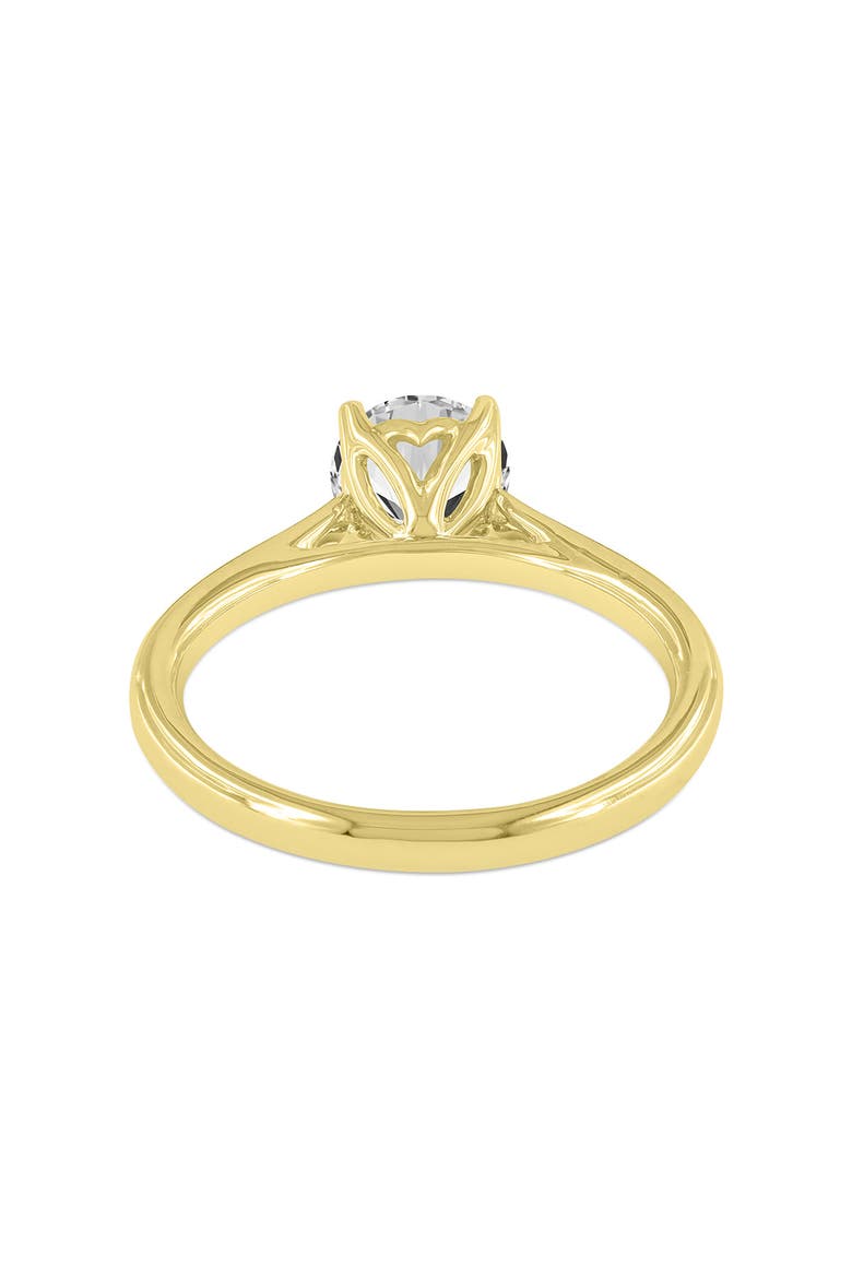 Neli 14K Yellow Gold Round Shape Lab Grown Diamond Solitaire Ring - 1 Ct, Alternate, color, 14K Yellow Gold