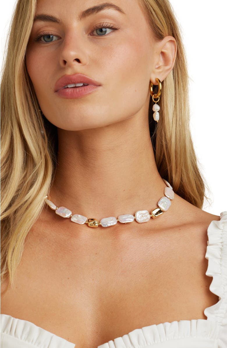 Untamed Petals Kourt Pearl Necklace, Alternate, color,