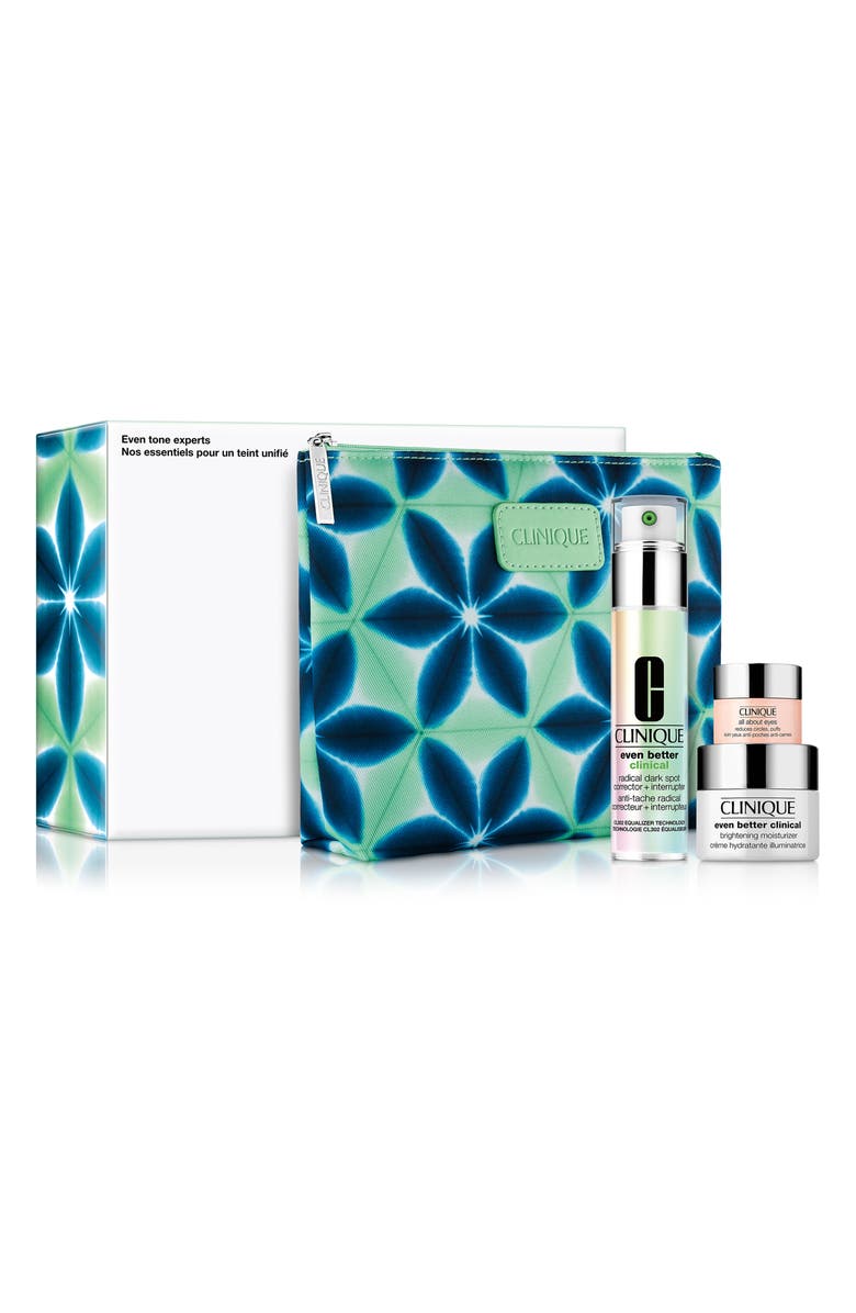 Clinique Even Tone Experts Brightening Skin Care Set (Limited Edition) $92 Value, Main, color, 