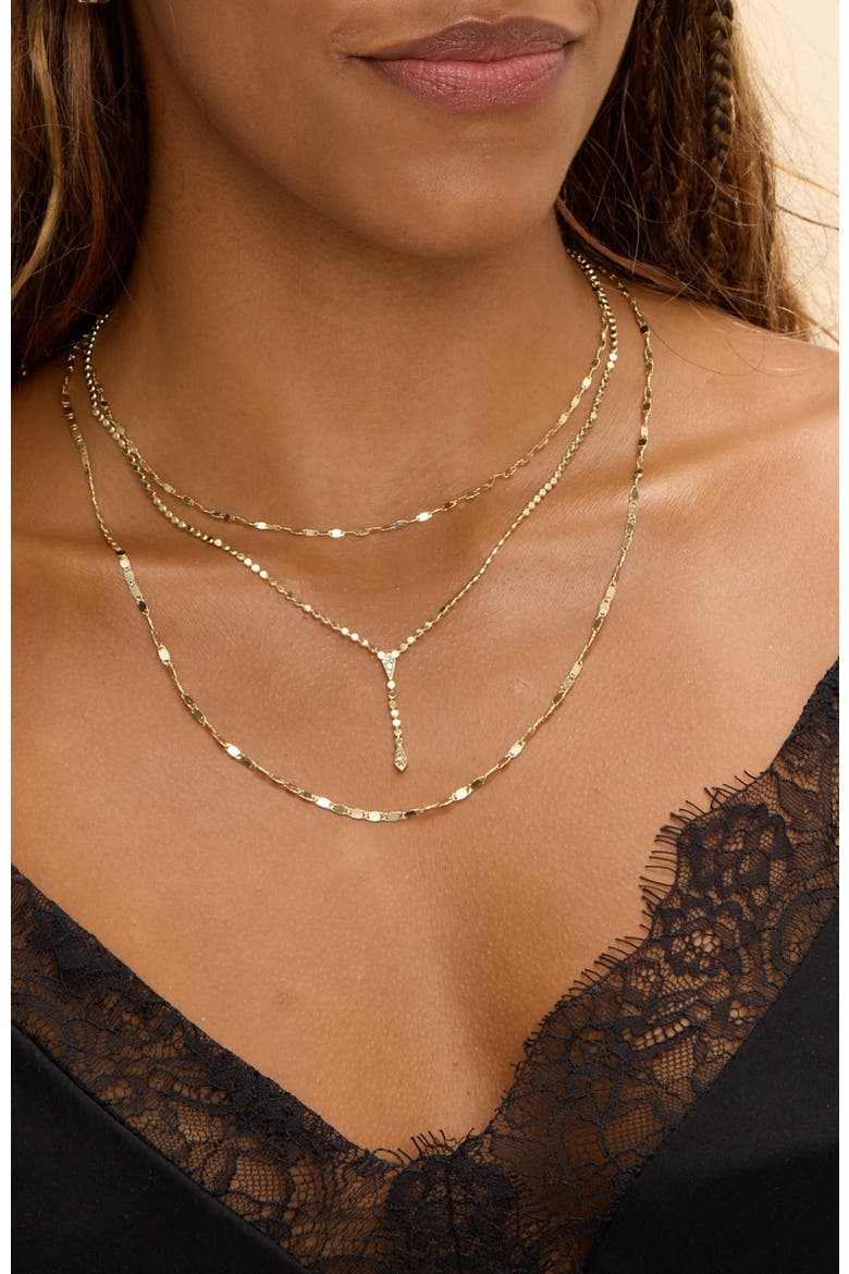 Collette Layered Necklace with Magnetic Clasp, Alternate, color, Gold