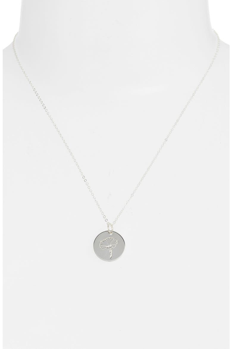 Birth Flower Necklace, Alternate, color, STERLING SILVER - SEPTEMBER
