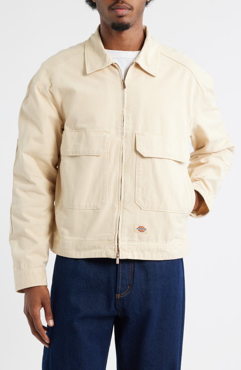 Dickies Fort Smith Cotton Trucker Jacket, Alternate, color, Wood Ash