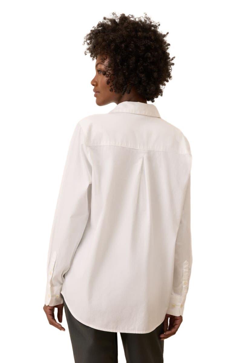 Pact Organic Cotton All Day Poplin Classic Shirt, Alternate, color, White