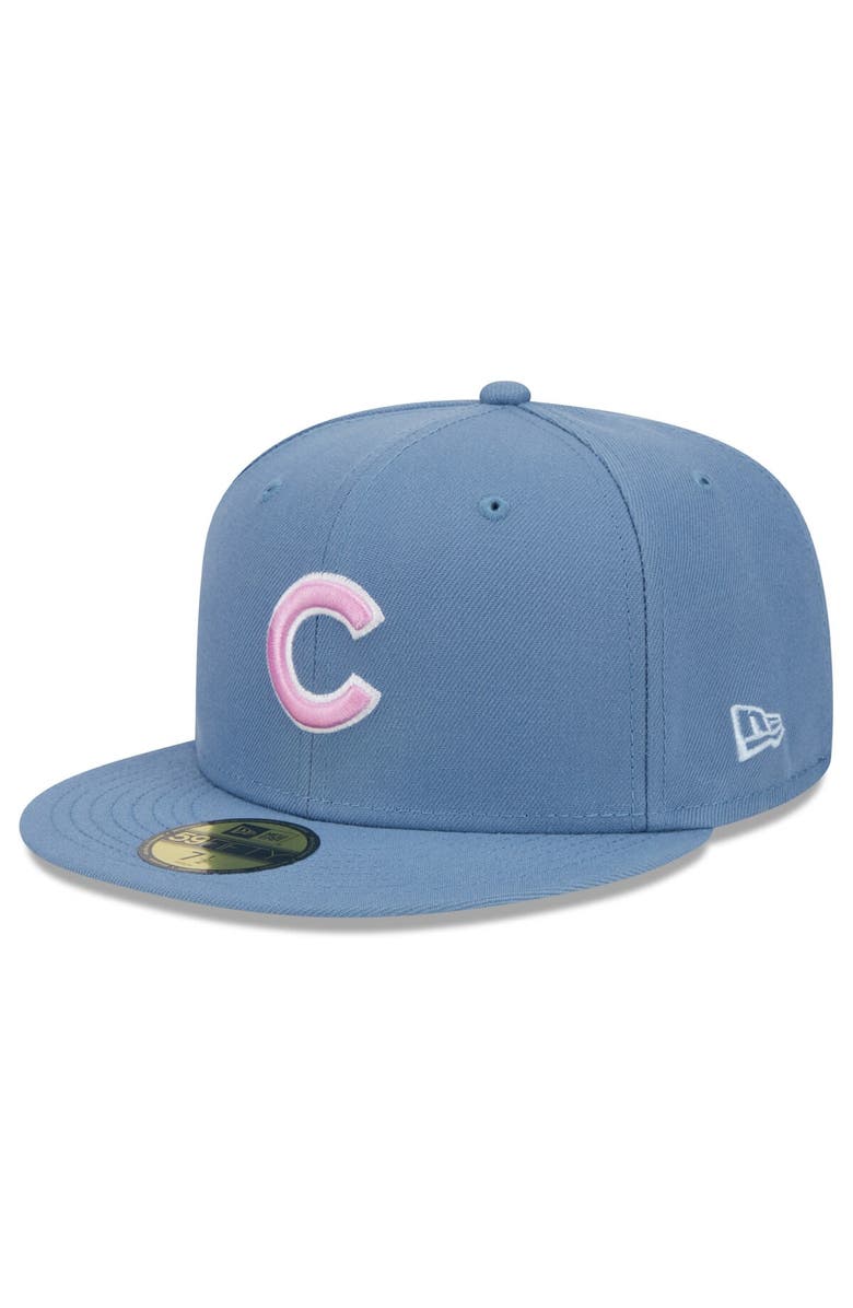 New Era Men's New Era Chicago Cubs Faded Blue Color Pack 59FIFTY Fitted Hat, Alternate, color, 