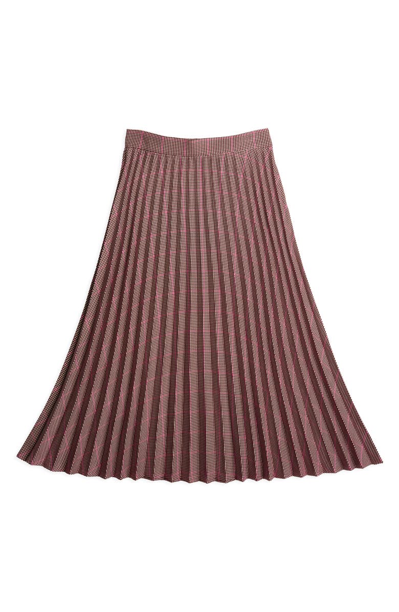 Court & Rowe Houndstooth Pleated Midi Skirt, Alternate, color, 